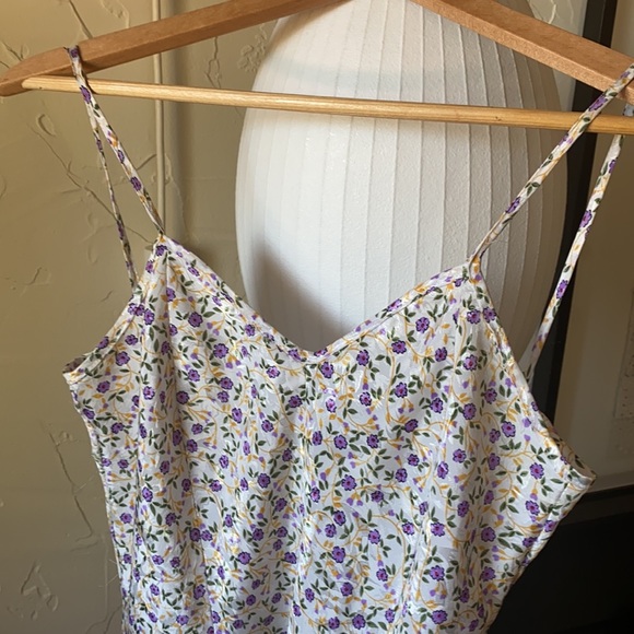 Vintage Silk slip floral dress - Picture 2 of 8